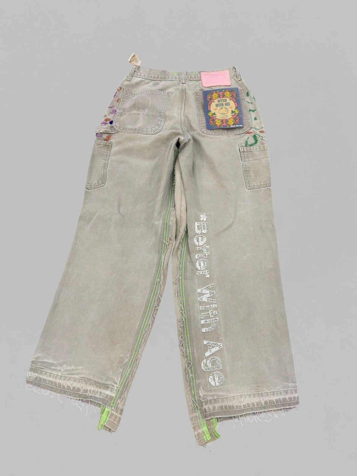 Better With Age Better With Age Hand-Beaded Double-Wide Pants 1 OF 1 Size US 30 / EU 46 - 6 Thumbnail