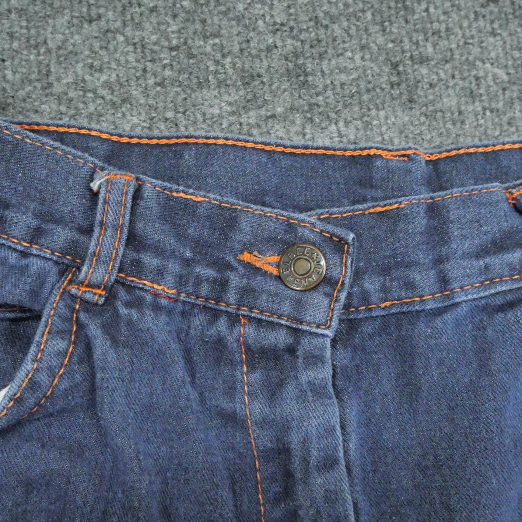 Vintage VINTAGE Elbee Jeans Womens 20 31x32 Blue Denim Pants High Rise Mom 80s Size 24" / US 00 / IT 34 - 6 Thumbnail