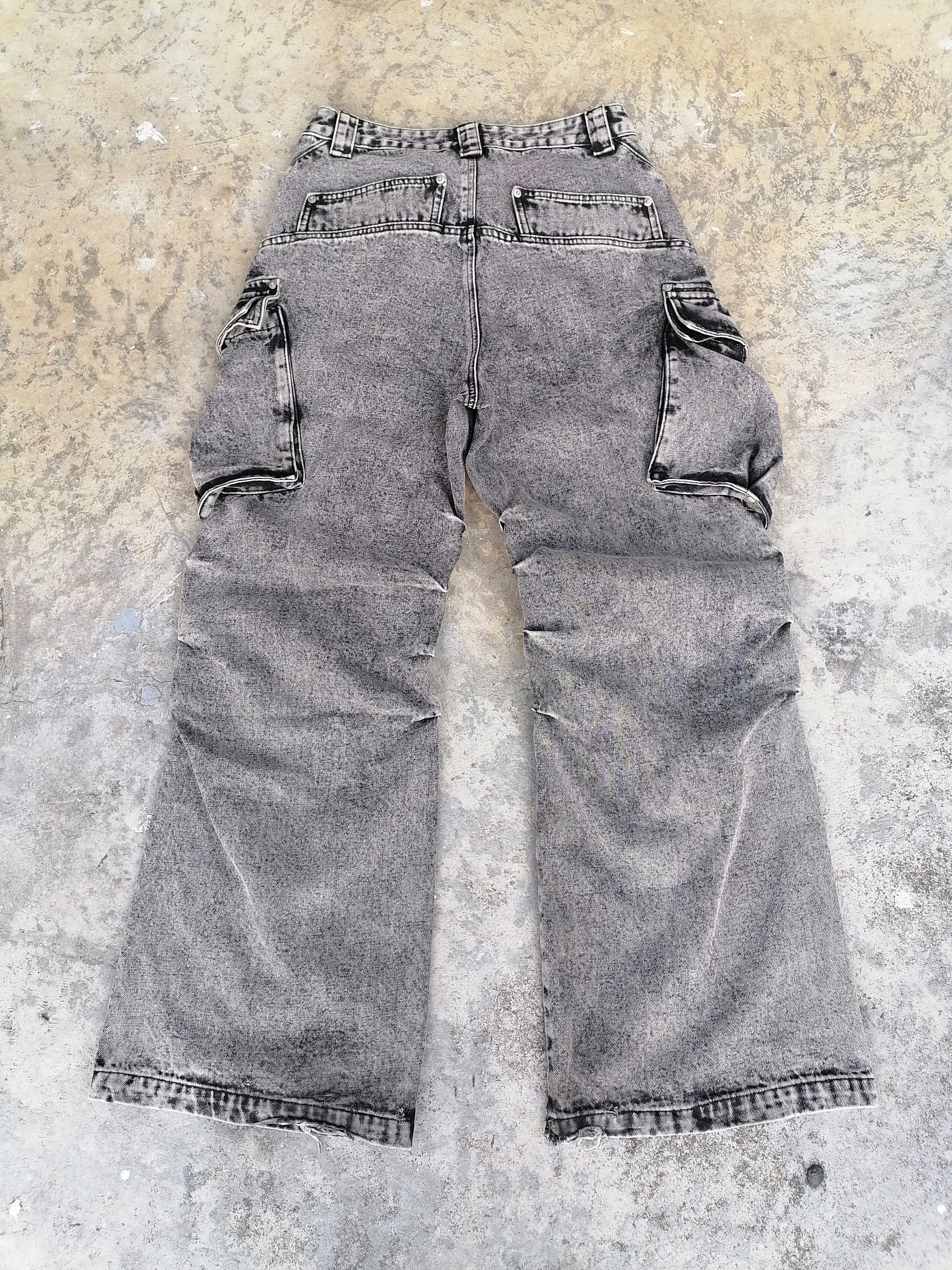 Japanese Brand Baggy Cargo Jeans SSC Whiskymellow Denim Pants Size US 30 / EU 46 - 6 Thumbnail