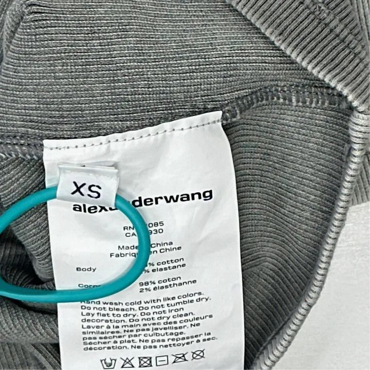 Alexander Wang Alexander Wang Short Logo Crew Neck T-Shirt - Size XS / US 0-2 / IT 36-38 - 2 Thumbnail