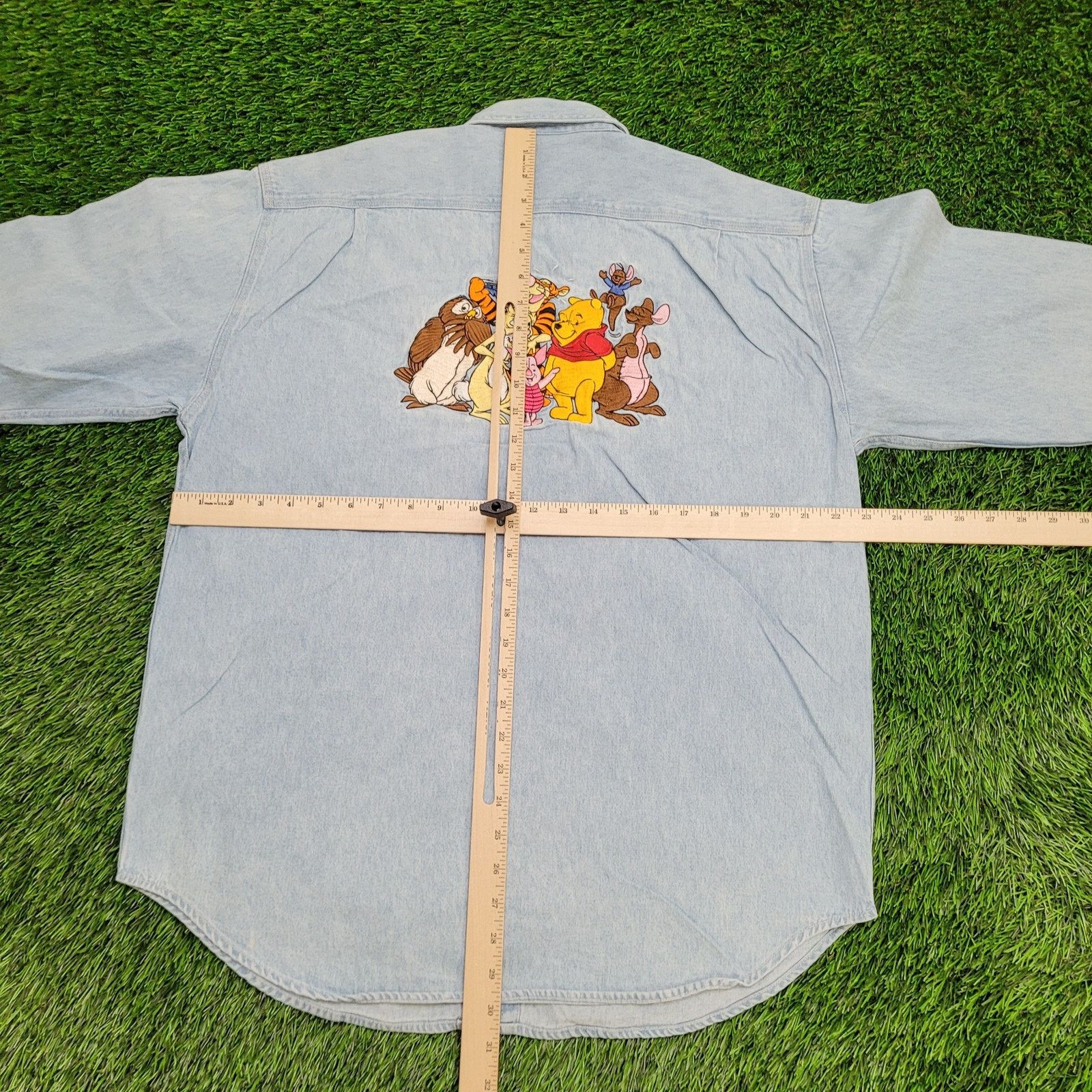Disney Vintage Disney Winnie-the-Pooh Denim Button Shirt M/L 23x30 Size US M / EU 48-50 / 2 - 5 Thumbnail