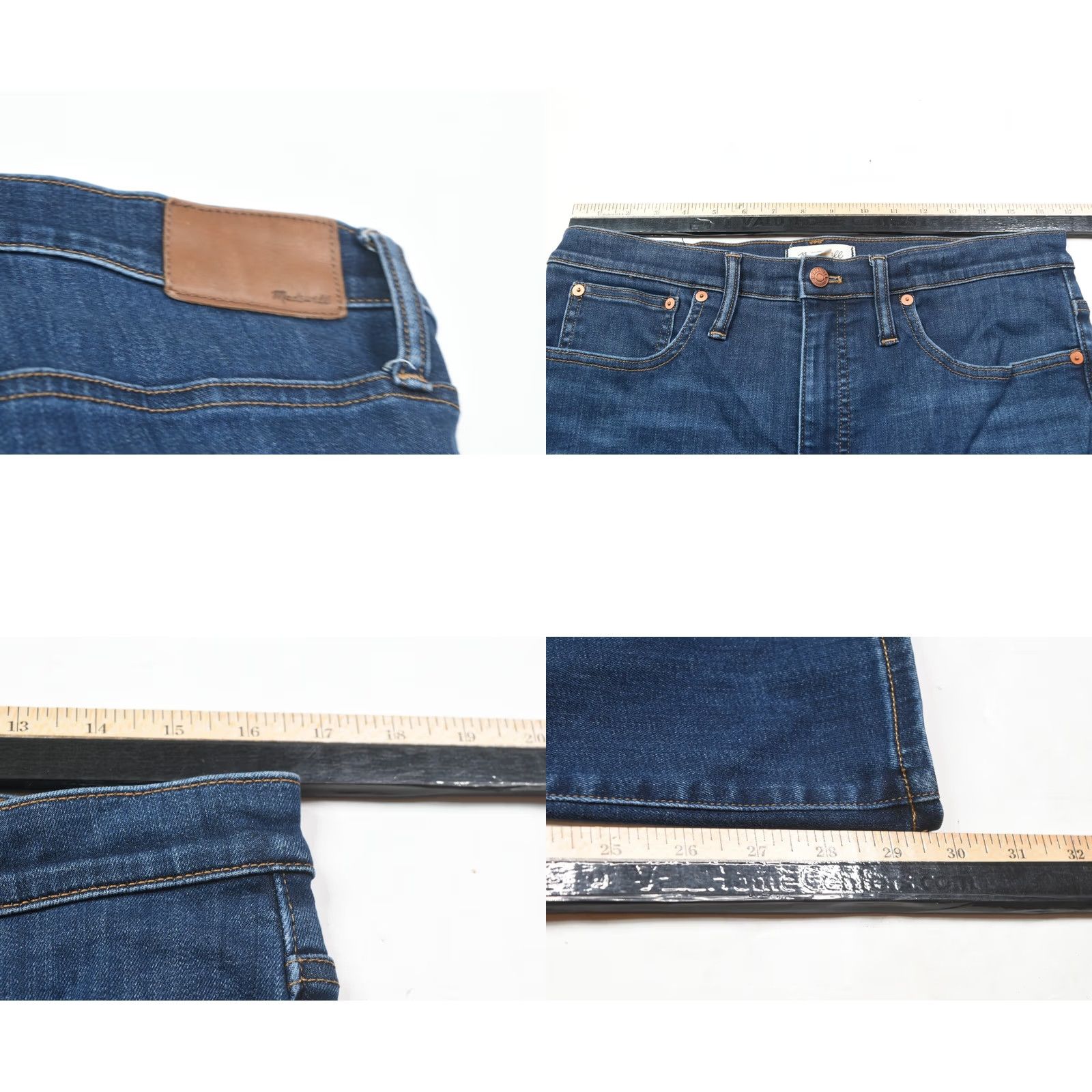 Madewell Madewell Cali Dem Boot Cut Jeans Womens 30 Tall Blue Mid-Rise Slim Fit Crop Jeans Size 24" / US 00 / IT 34 - 8 Thumbnail