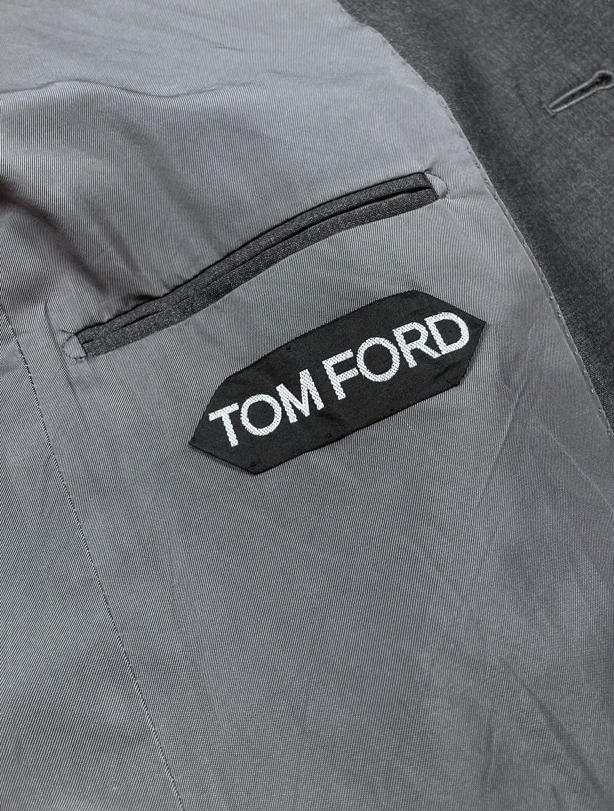 Tom Ford TOM FORD Base F 100% Wool Solid Suit Jacket Pants Size 48R Size 48R - 18 Thumbnail