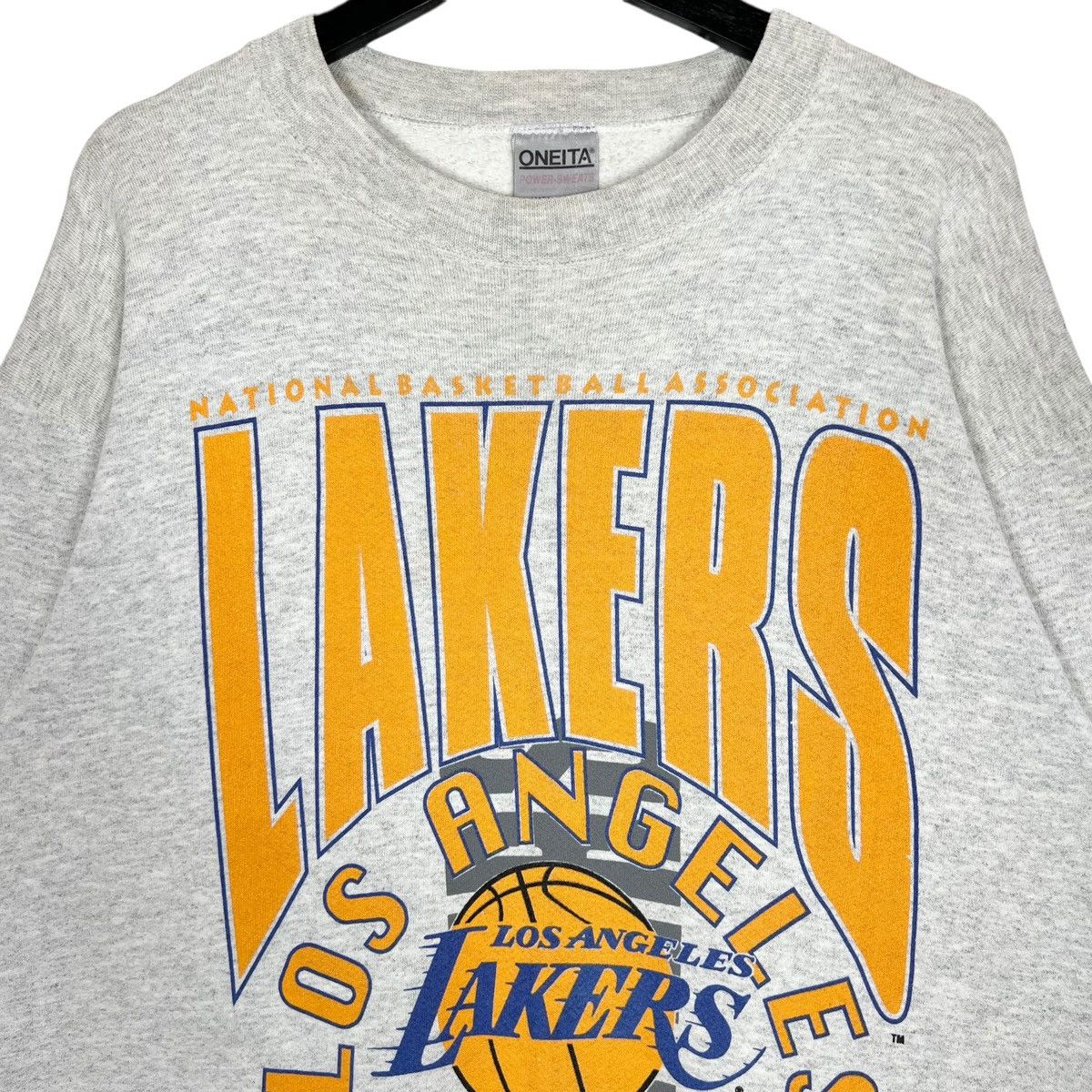 NBA Vintage 90s NBA Los Angeles LA Lakers Sweatshirt Size US L / EU 52-54 / 3 - 2 Thumbnail
