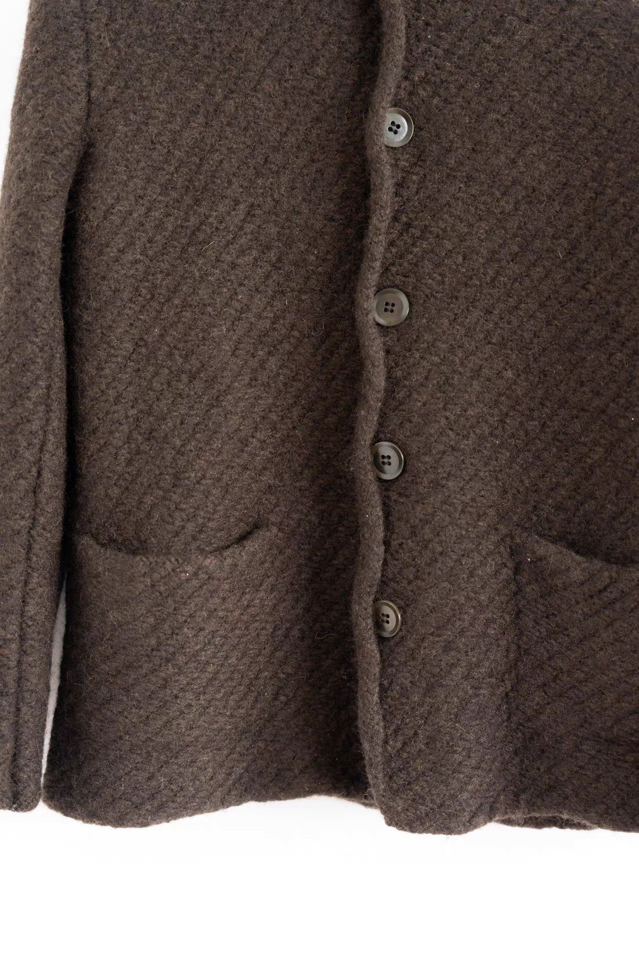 Yohji Yamamoto Yohji Yamamoto 01aw Mafia Rolled Edge Knit Cardigan K4 Size US L / EU 52-54 / 3 - 4 Thumbnail