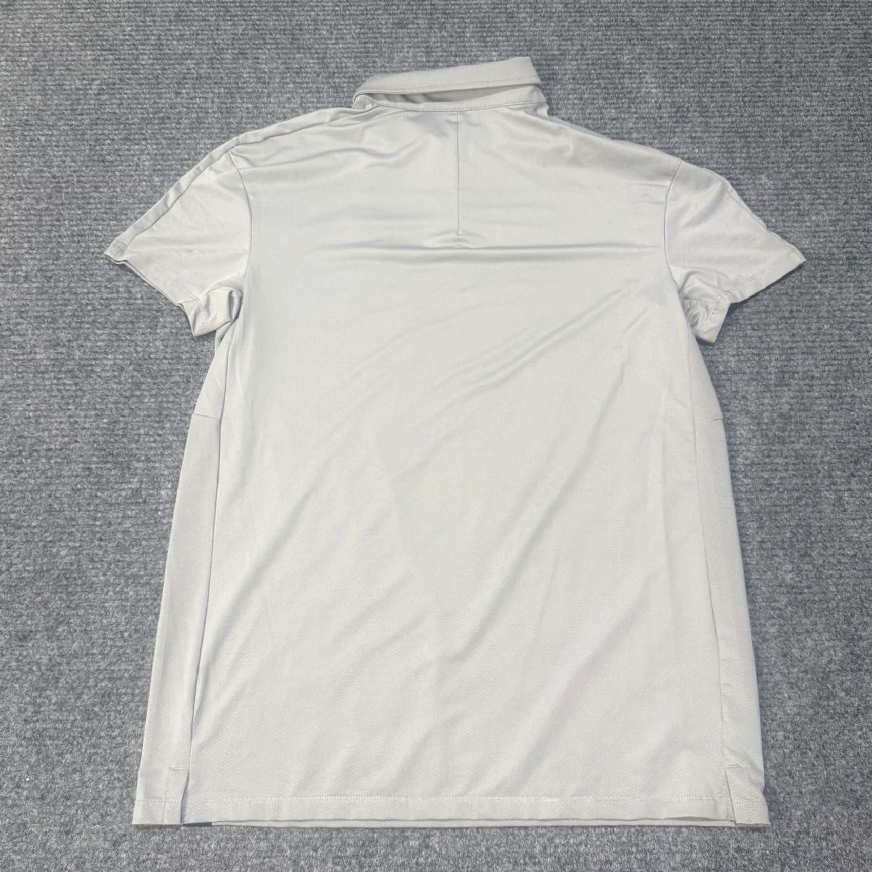 Vintage Barbell Apparel Polo Shirt Mens Large Grey Golf Gym Performance Stretch Size US L / EU 52-54 / 3 - 8 Thumbnail