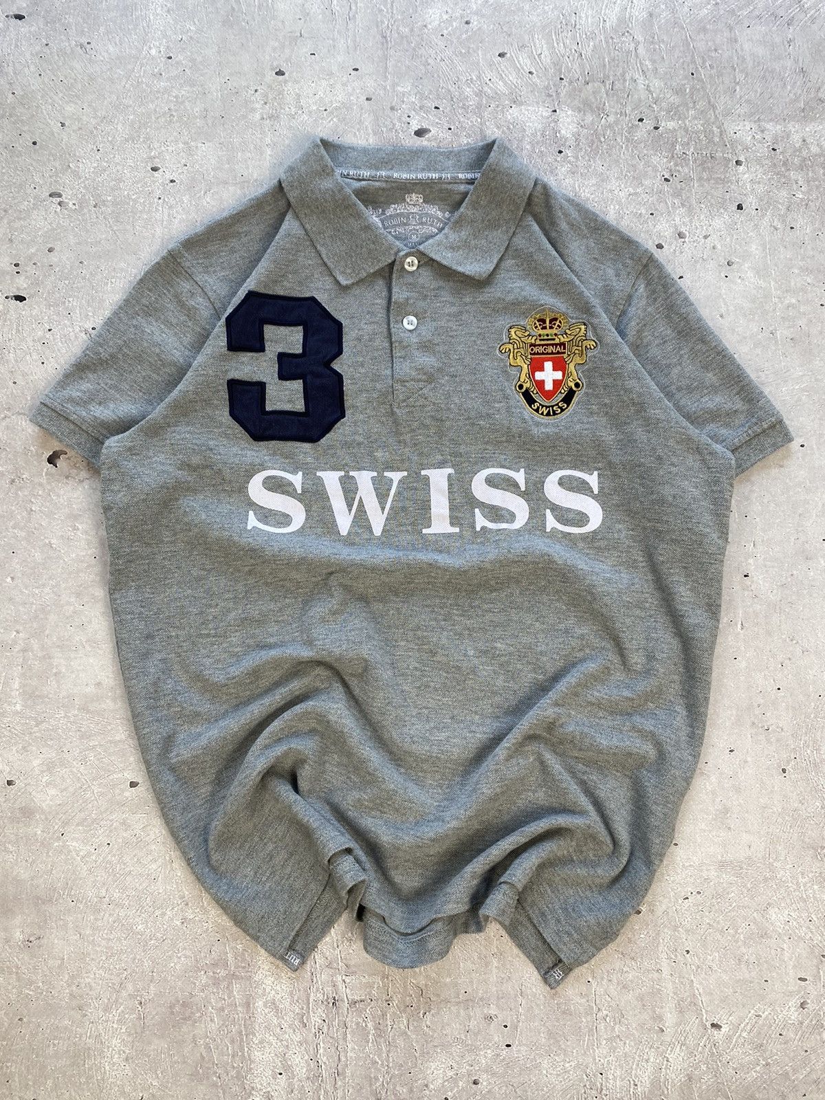 Robin Ruth × Vintage Rare Robin Rutn #3 Original Swiss Polo Chief Keef Style Y2K Size US M / EU 48-50 / 2 - 2 Thumbnail