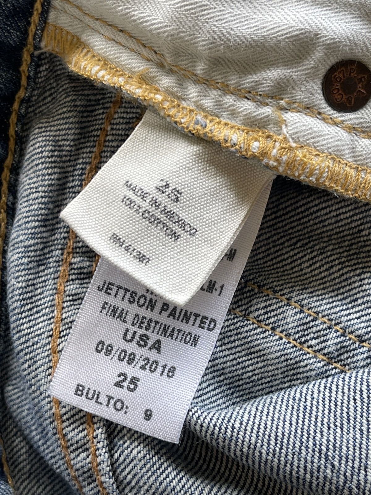 Polo Ralph Lauren Polo RL Paint Splatter Distressed Astor Slim Boyfriend Denim Size 28" / US 6 / IT 42 - 18 Thumbnail