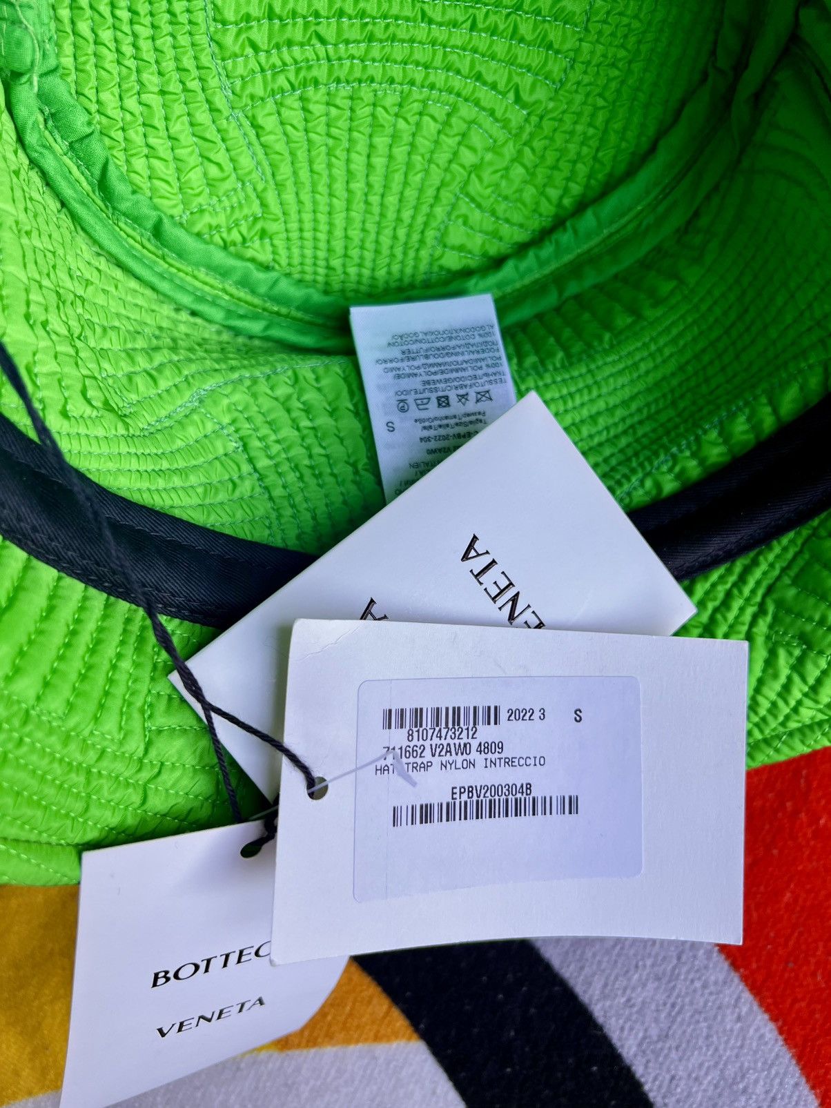 Bottega Veneta Bottega Veneta Bucket Hat Acid Green Intrecciato Nylon new S Size ONE SIZE - 13 Thumbnail