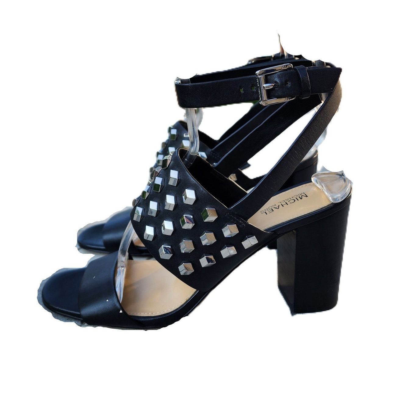 Michael Kors MICHAEL Michael Kors Valencia Studded Leather Sandals 7.5M Size US 7.5 / IT 37.5 - 10 Thumbnail