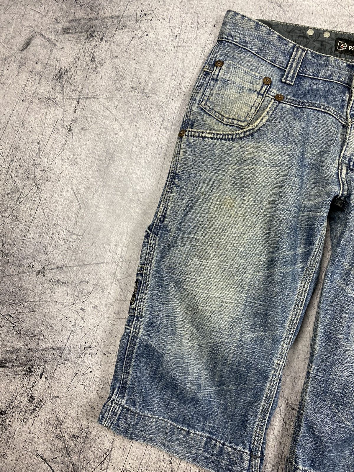 Other Vintage Psycho Cowboy Brand y2k Denim Shorts Size US 29 - 5 Thumbnail