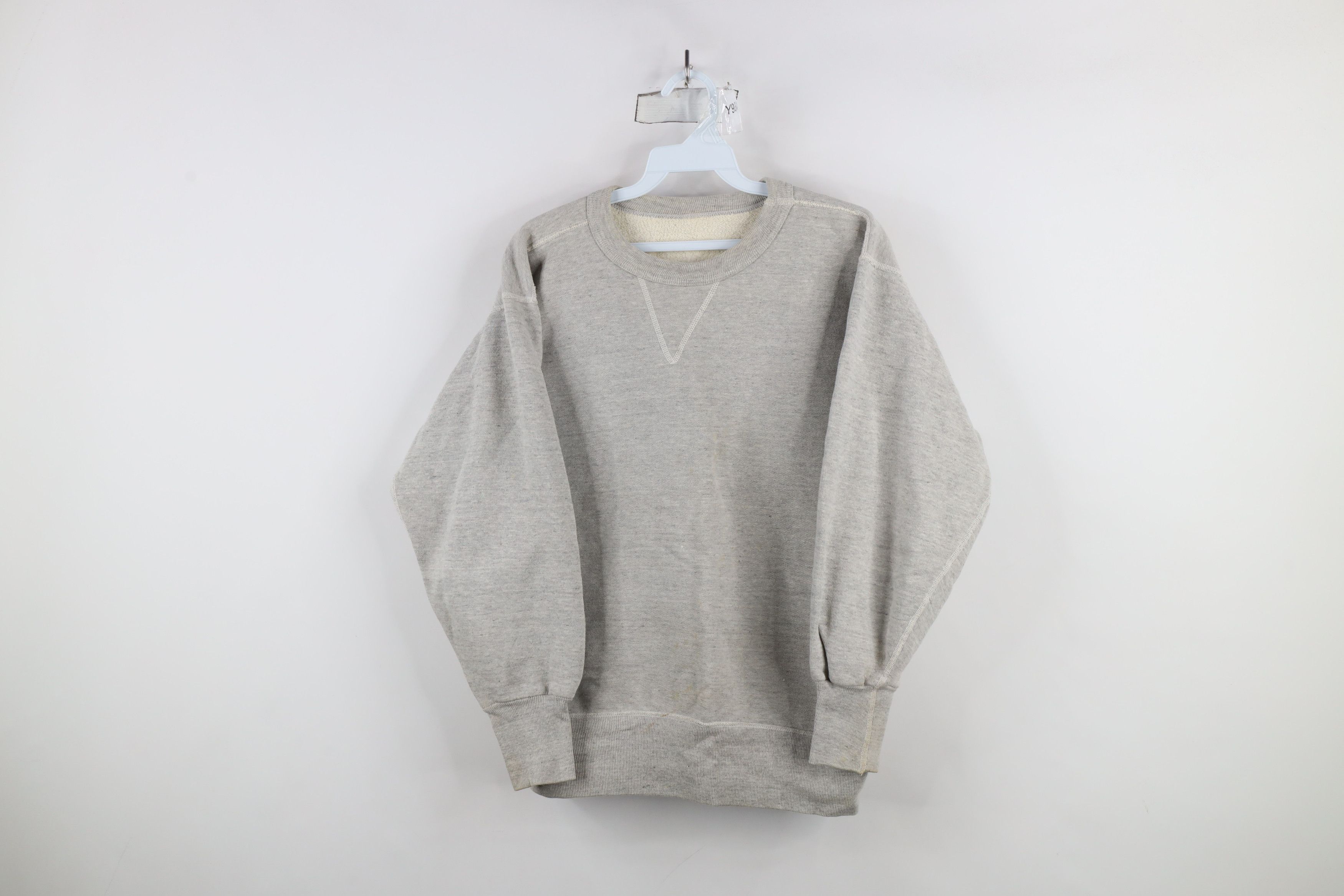 Vintage Vintage 40s 50s Streetwear V Loopwheeled Sweatshirt Gray Size US M / EU 48-50 / 2 - 1 Thumbnail