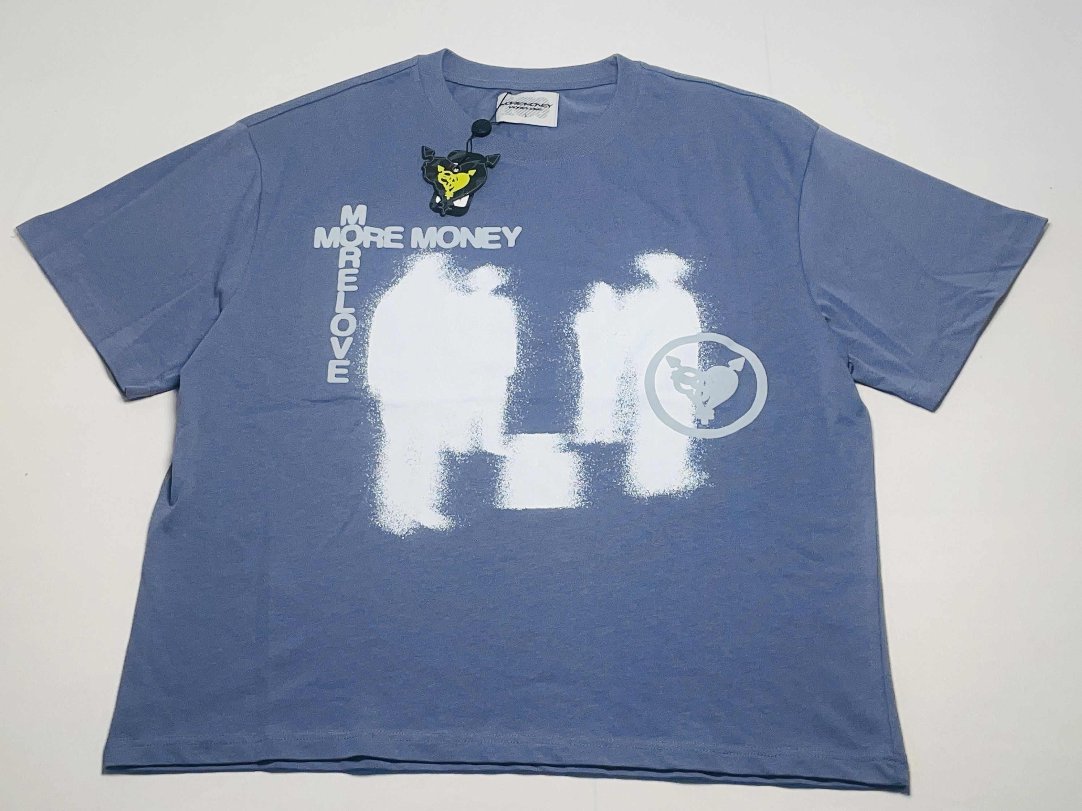 Other Vintage MOREMONEY MORELOVE T-Shirt – Größe L – Hellblau – Size US L / EU 52-54 / 3 - 1 Thumbnail