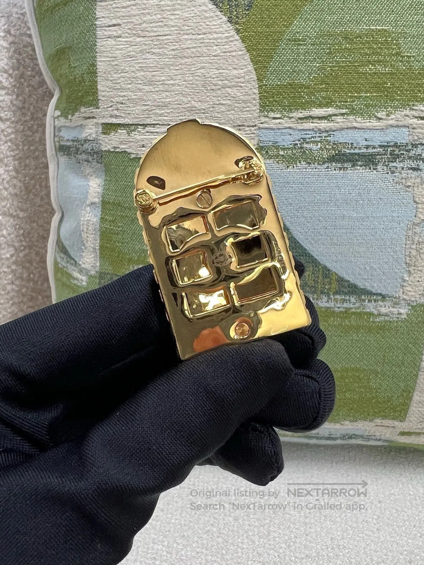 Chanel Chanel Rue Cambon Gold Gate Brooch. Size ONE SIZE - 5 Thumbnail