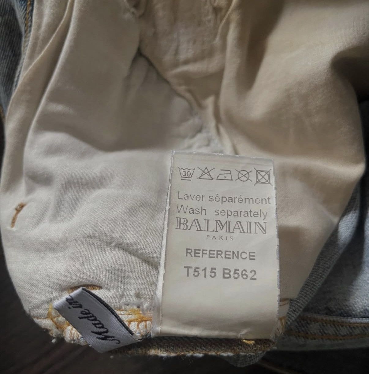 Balmain SS11 Eagle Coin Mud Wash Denim Size US 31 - 4 Thumbnail