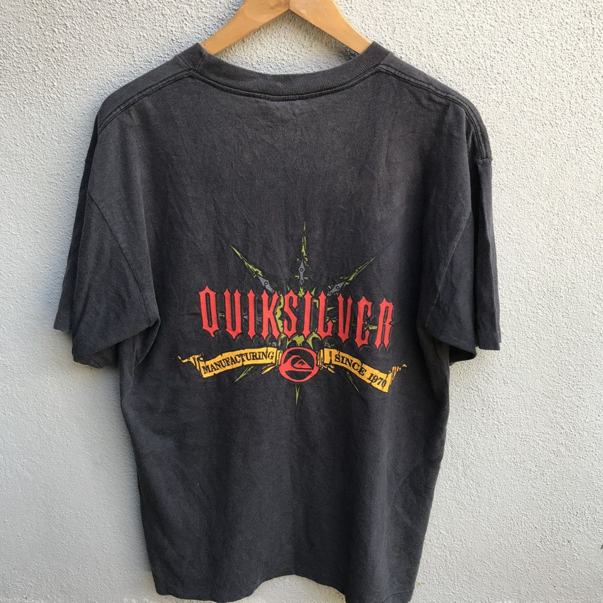 Quiksilver × Vintage Vintage QUIKSILVER usa tee old surf skate Size US L / EU 52-54 / 3 - 3 Thumbnail