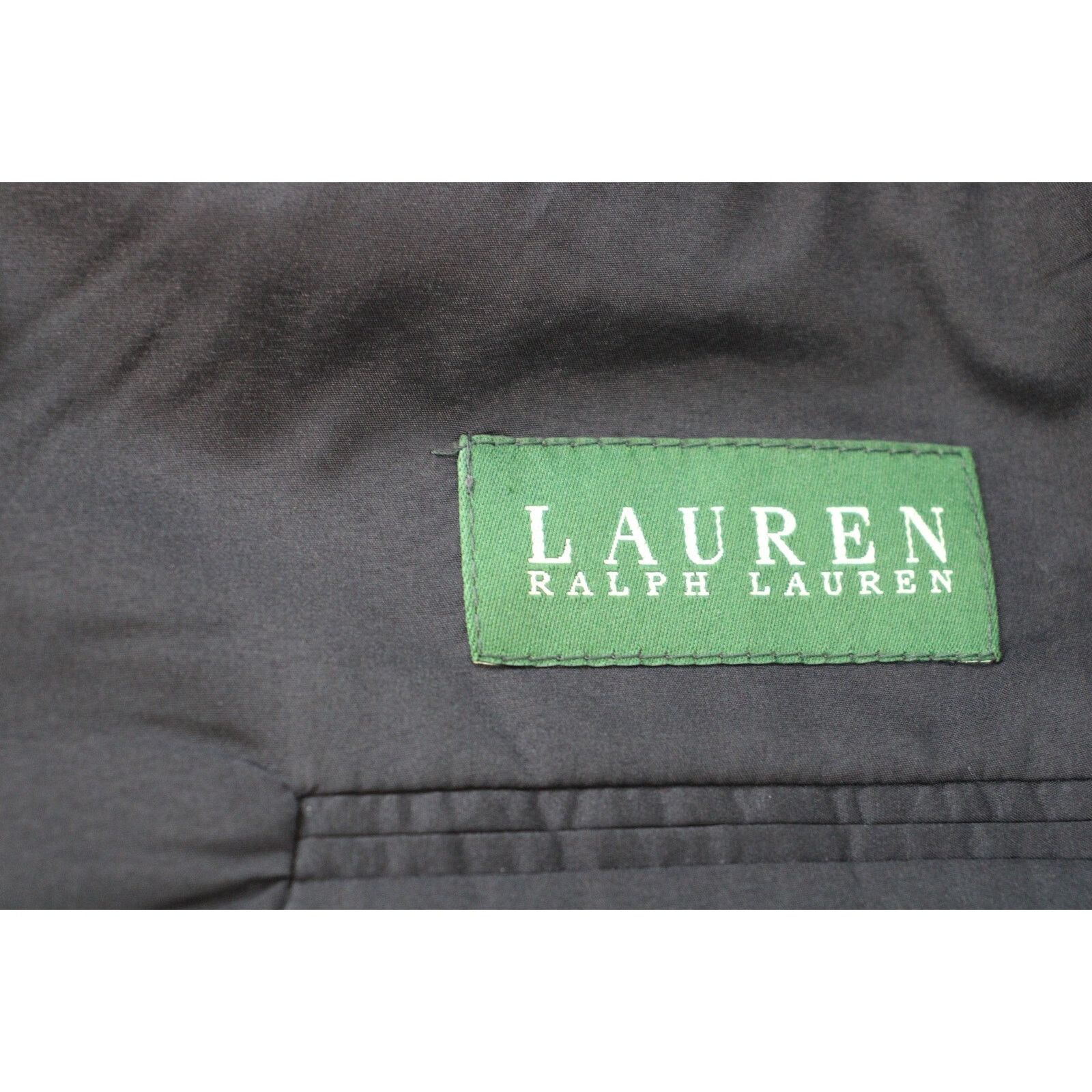 Ralph Lauren Lauren Ralph Lauren Blazer Mens 44L Black Wool Two Button Size 44L - 4 Thumbnail