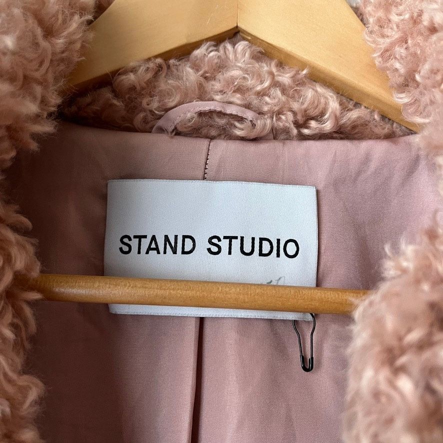 STAND STUDIO Stand Studio Marcella Pink Faux Fur Luxe Winter Jacket Sz 2 Size XS / US 0-2 / IT 36-38 - 4 Thumbnail