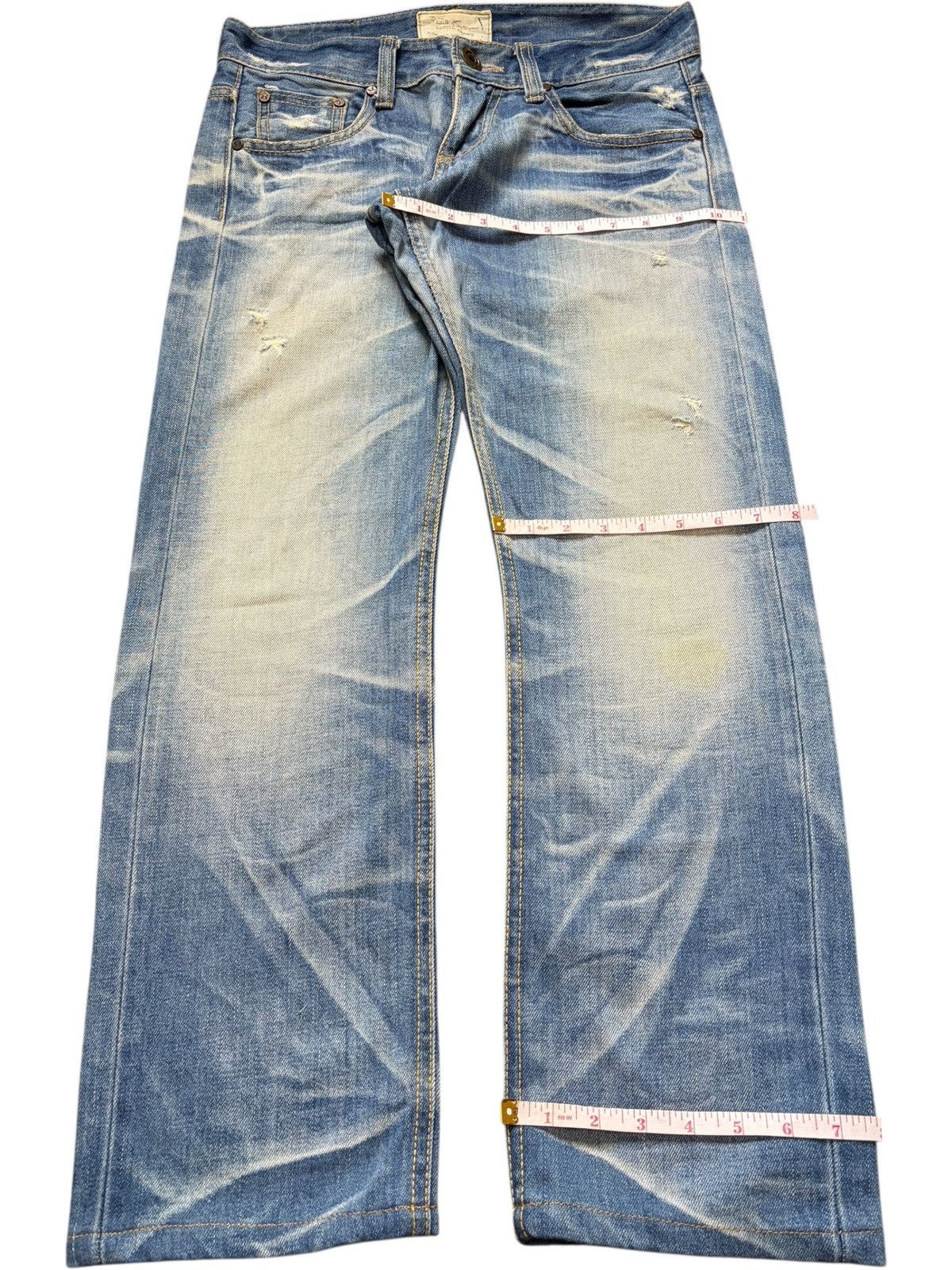 Edwin Vintage Lolita Rusty Wash Distressed Jeans Size 31" - 8 Thumbnail