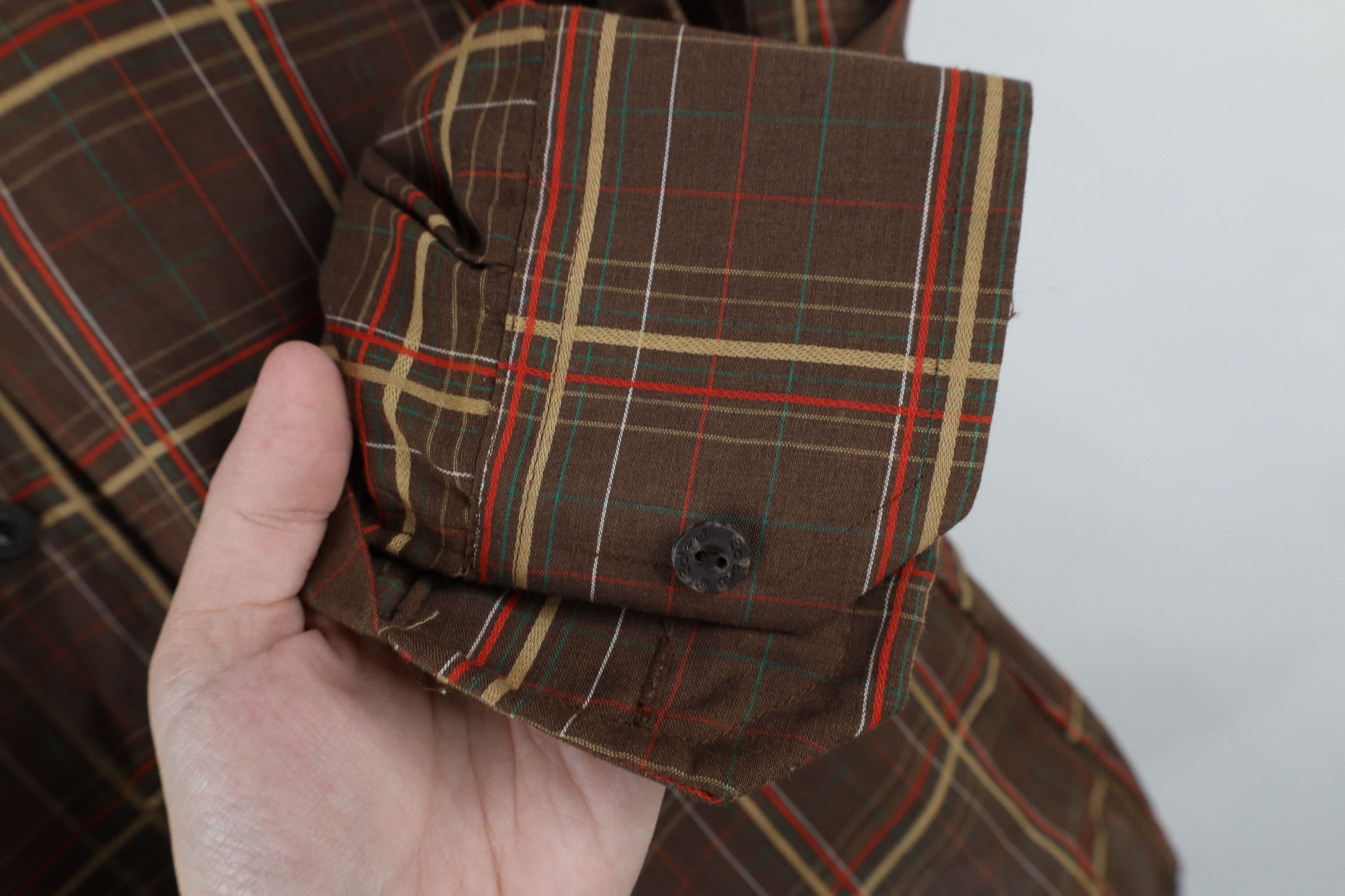 Vintage Vintage 60s 70s Streetwear Collared Button Shirt Plaid Size US S / EU 44-46 / 1 - 6 Thumbnail