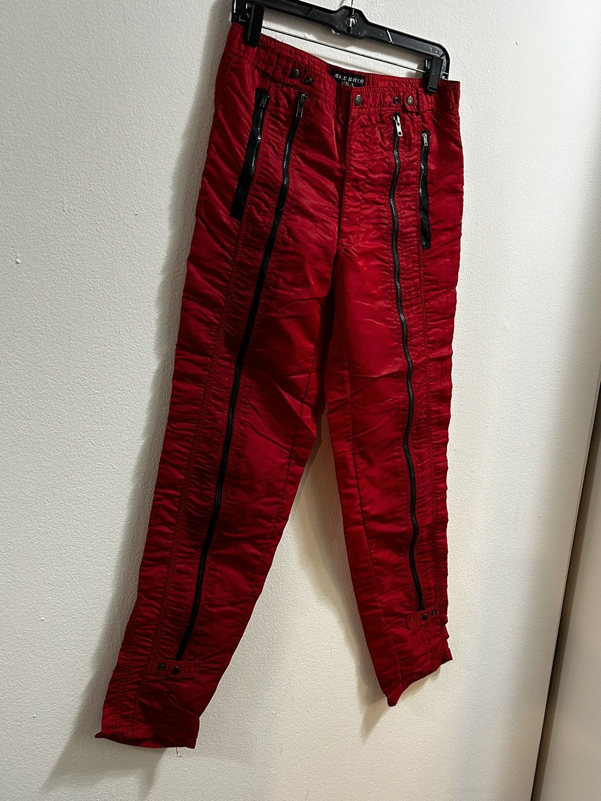 Bugle Boy × Vintage Bugle boys USA zipper front nylon pants Size US 32 / EU 48 - 2 Thumbnail