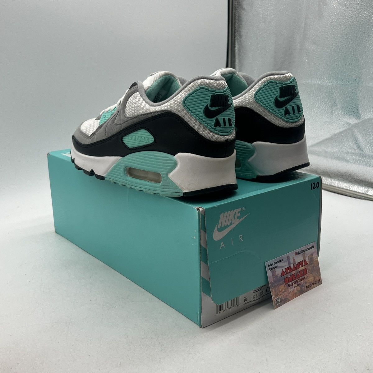Nike Air max 90 hyper turquoise Size US 10 / EU 43 - 4 Thumbnail