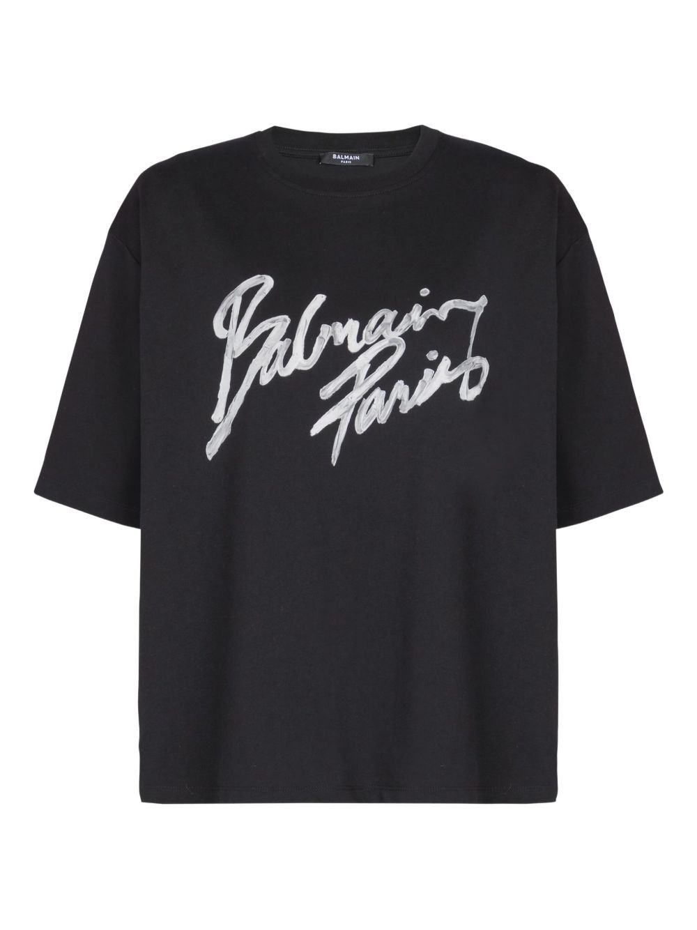 Balmain LOGO COTTON T-SHIRT Size M / US 6-8 / IT 42-44 - 1 Thumbnail