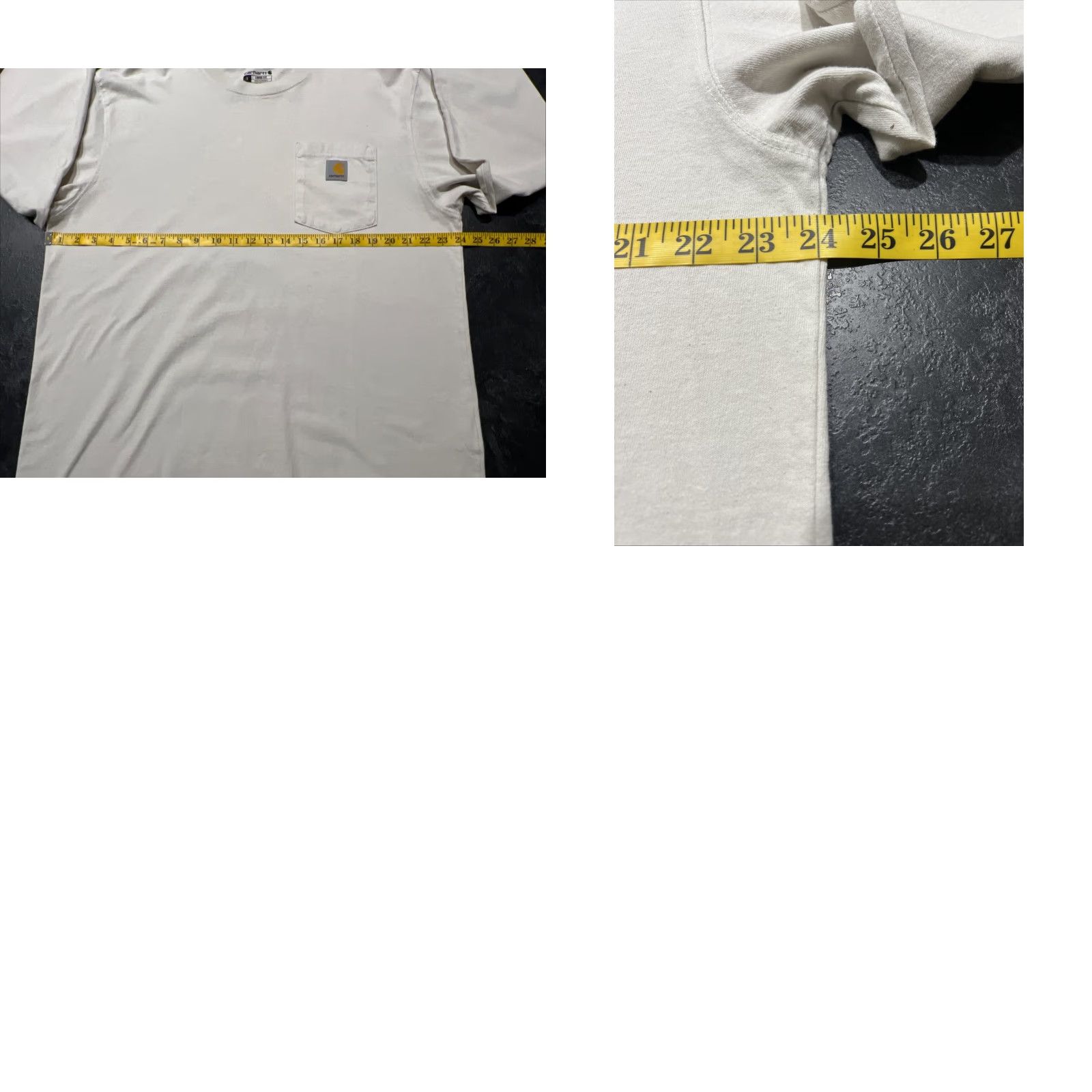 Carhartt Carhartt K87 Shirt Men L Beige Cotton Knit Crew Neck Pockets Outdoor Mens Size US L / EU 52-54 / 3 - 8 Thumbnail