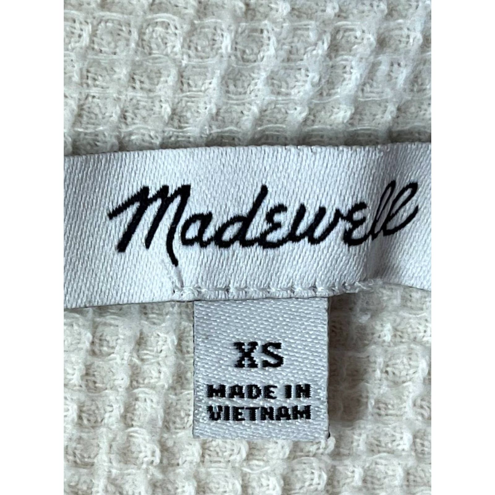 Madewell Madewell Shirt Jacket Womens XS Beige Button-Up Long Sleeve Collared Knit Cotton Casual Wrapper? Size XS / US 0-2 / IT 36-38 - 6 Thumbnail