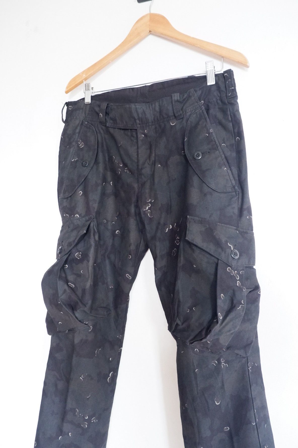 If Six Was Nine 1996 AG PEOTW Black Camo Cargo Pants Size US 32 / EU 48 - 3 Thumbnail