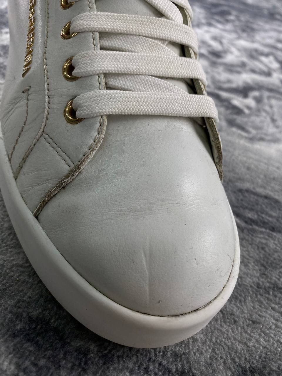 Dolce & Gabbana Dolce & Gabbana Portofino Leather Trainers Men Size 41 White Size US 8 / EU 41 - 7 Thumbnail