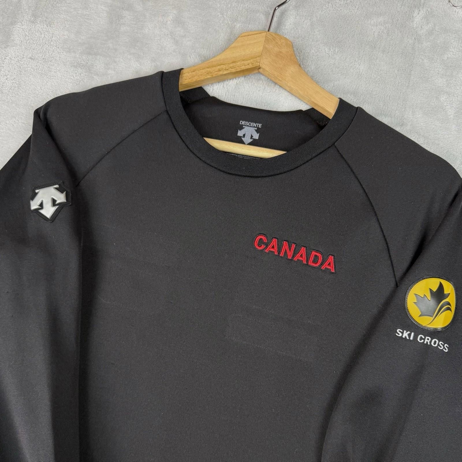 Descente Descente Canada Ski Cross Sweatshirt Black Men Size M Space Size US M / EU 48-50 / 2 - 1 Thumbnail
