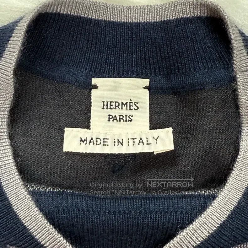 Hermes Hermes 22 Autumn-Winter Silk Cashmere Printed Short Sleeve Size XS / US 0-2 / IT 36-38 - 3 Thumbnail
