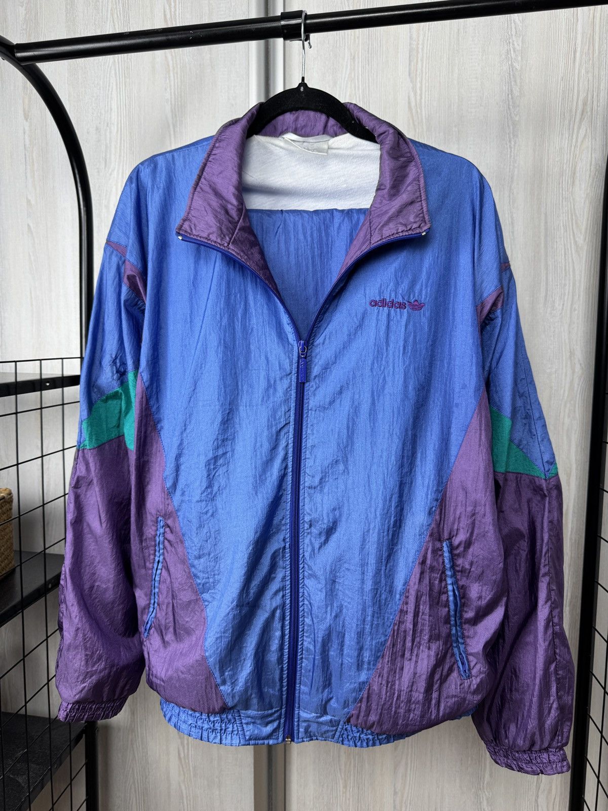 Adidas Adidas vintage 90s nylon shimmer multicolour tracksuit Size US M / EU 48-50 / 2 - 2 Thumbnail