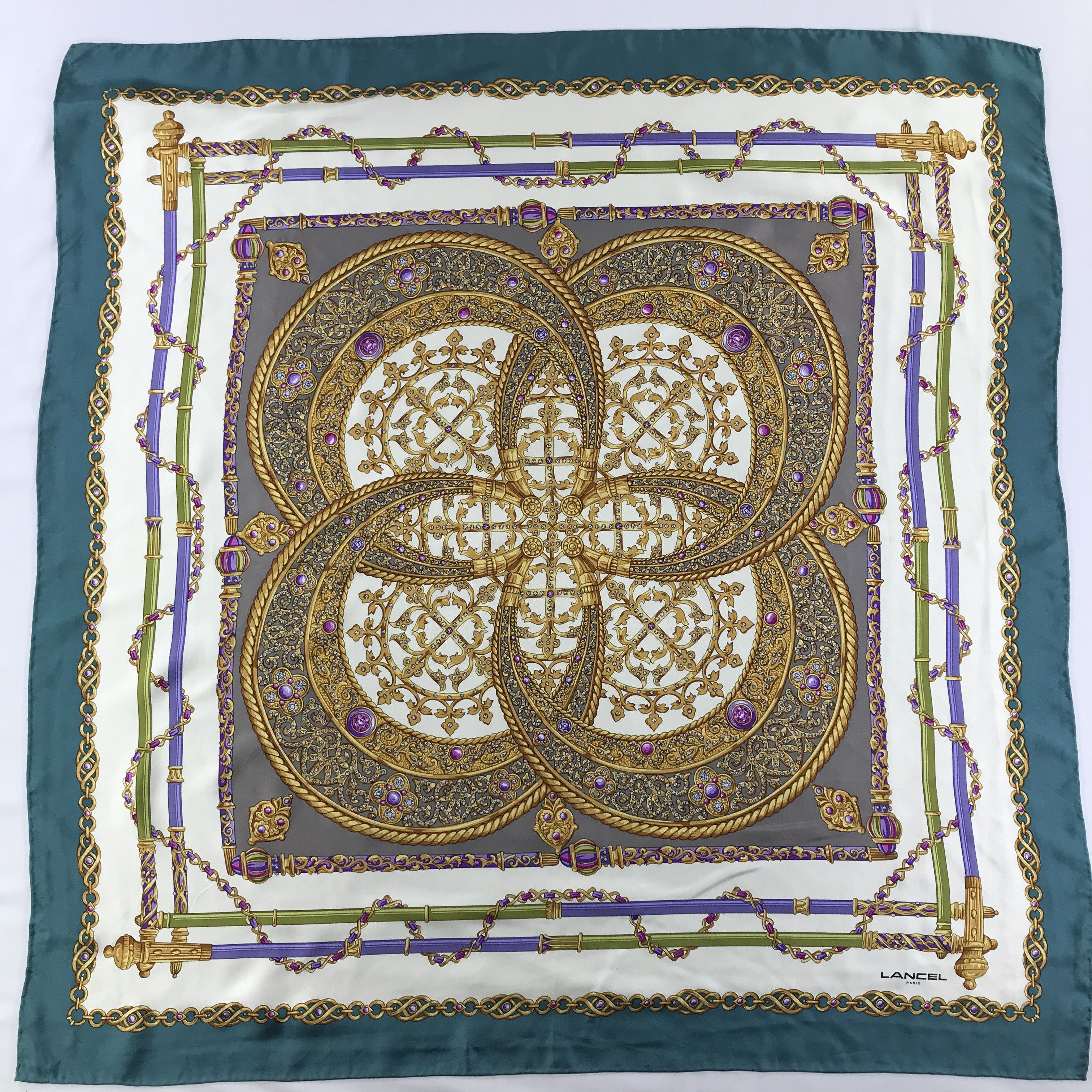 Lancel Vintage Lancel Silk Scarf Size ONE SIZE - 2 Thumbnail