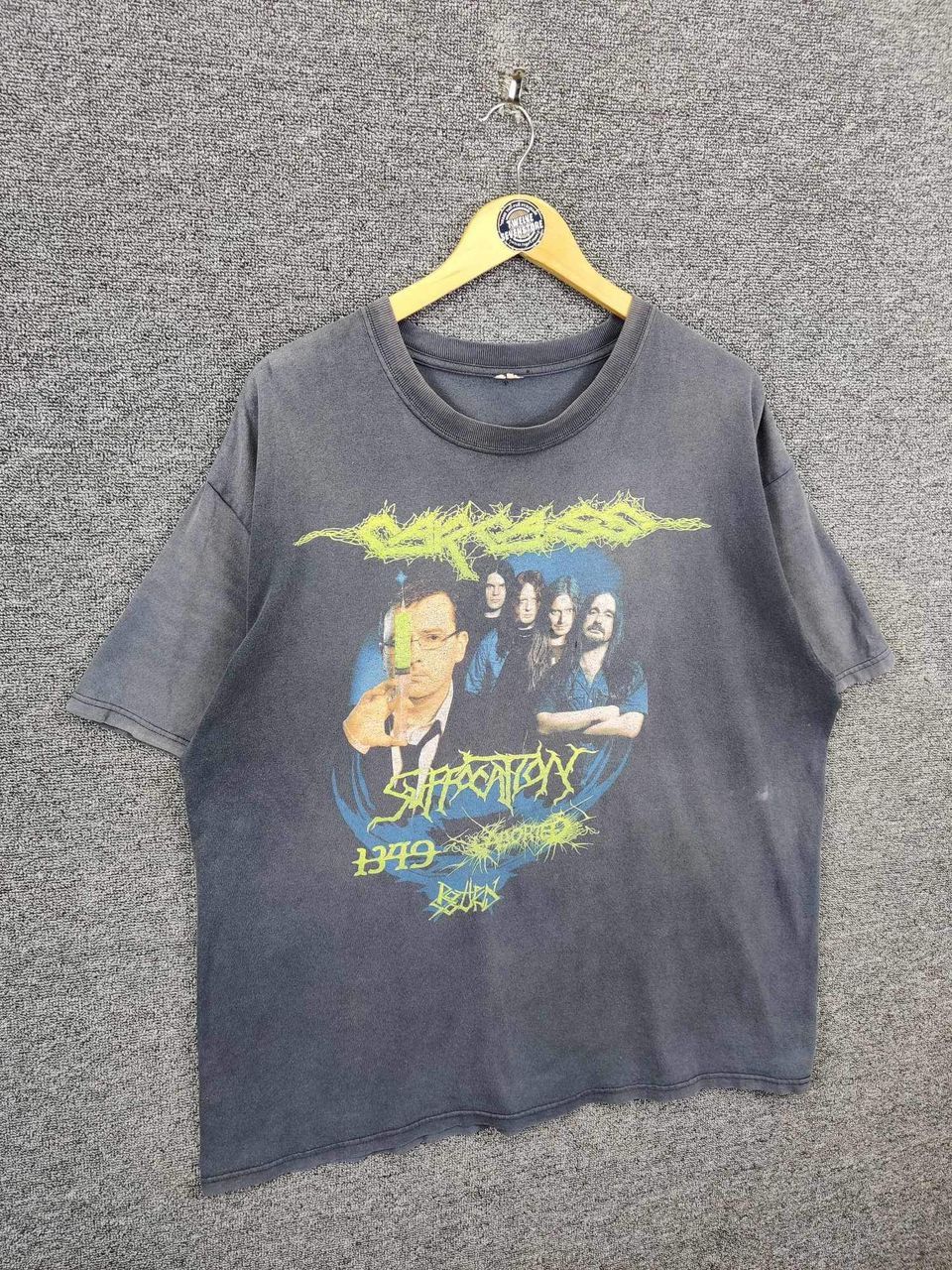 Band Tees Vintage Carcass Suffocation Tour Rock Tee Tshirt Size US XL / EU 56 / 4 - 5 Thumbnail