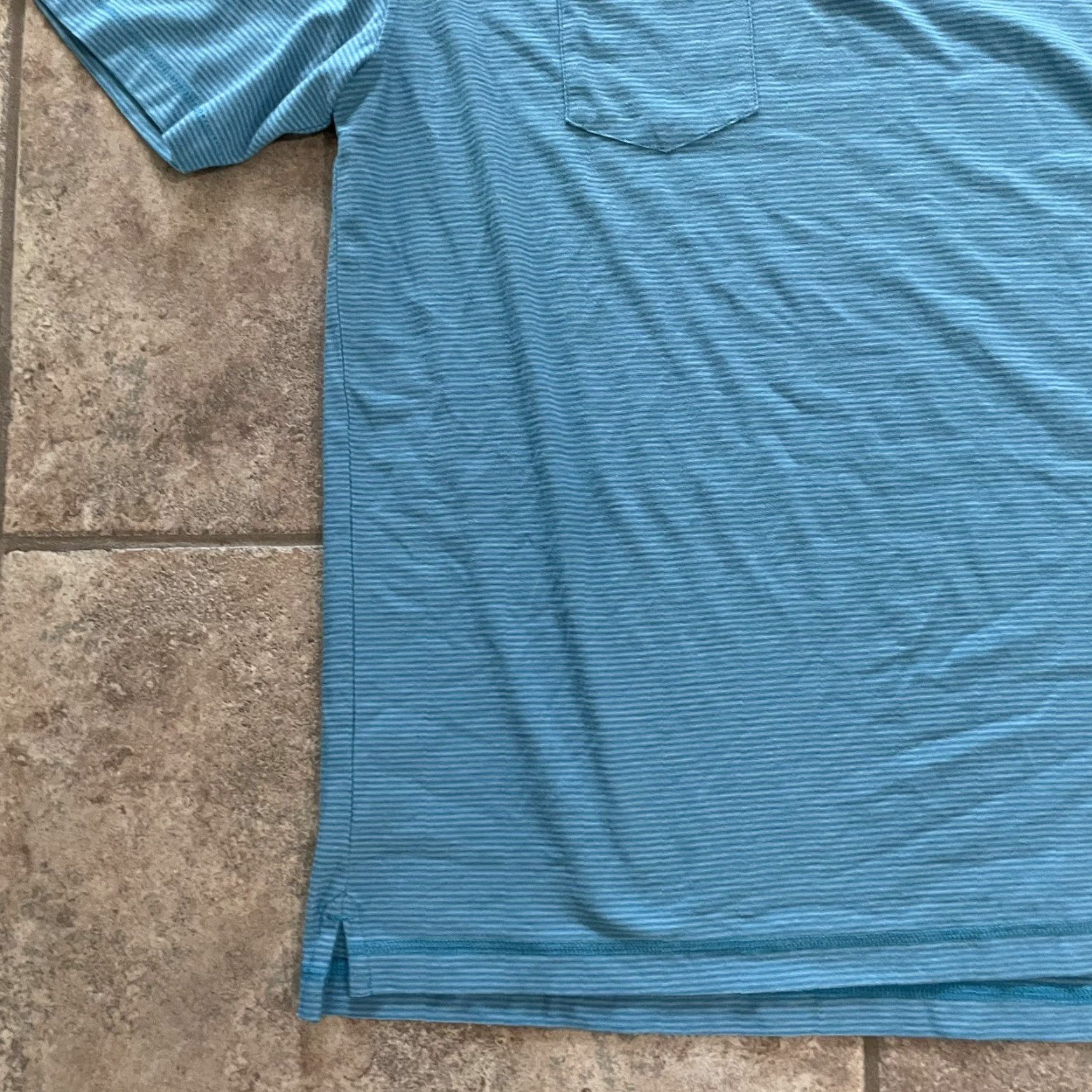 Vintage Linksoul blue striped polo shirt Mens Size XL Size US XL / EU 56 / 4 - 3 Thumbnail