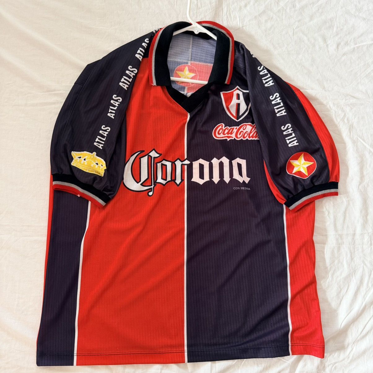 Vintage Vintage Atlas FC Liga MX Corona Coca-Cola Jersey L Size US L / EU 52-54 / 3 - 10 Thumbnail