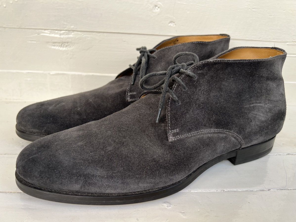 Santoni SANTONI ANKLE SUEDE LEATHER CHUKKA BOOTS Size US 11.5 / EU 44-45 - 3 Thumbnail