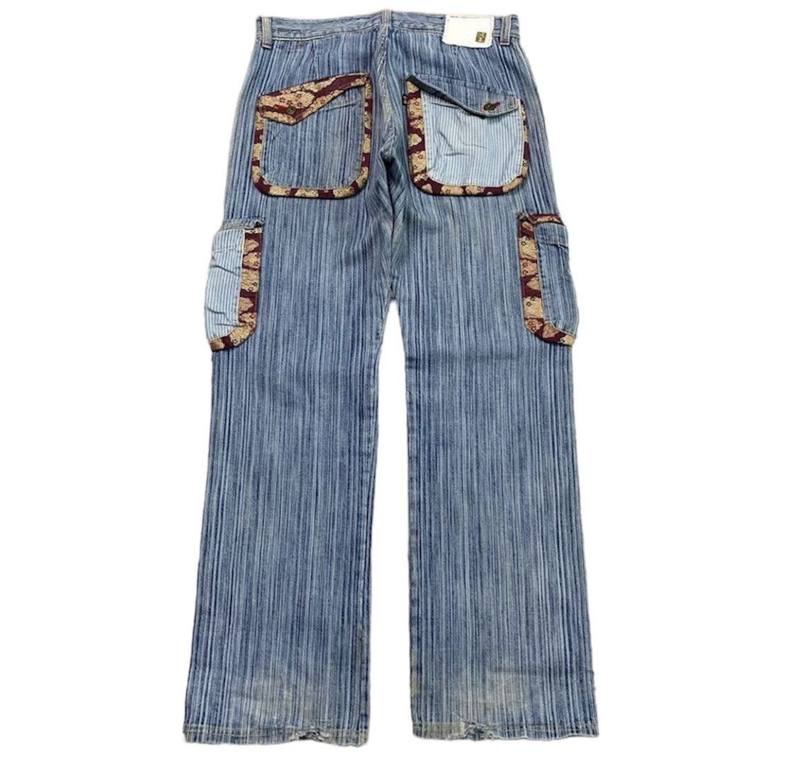 Isamu Katayama Backlash Vintage Japanese Brand Herringbone Sukajan Jeans Size US 33 - 2 Thumbnail
