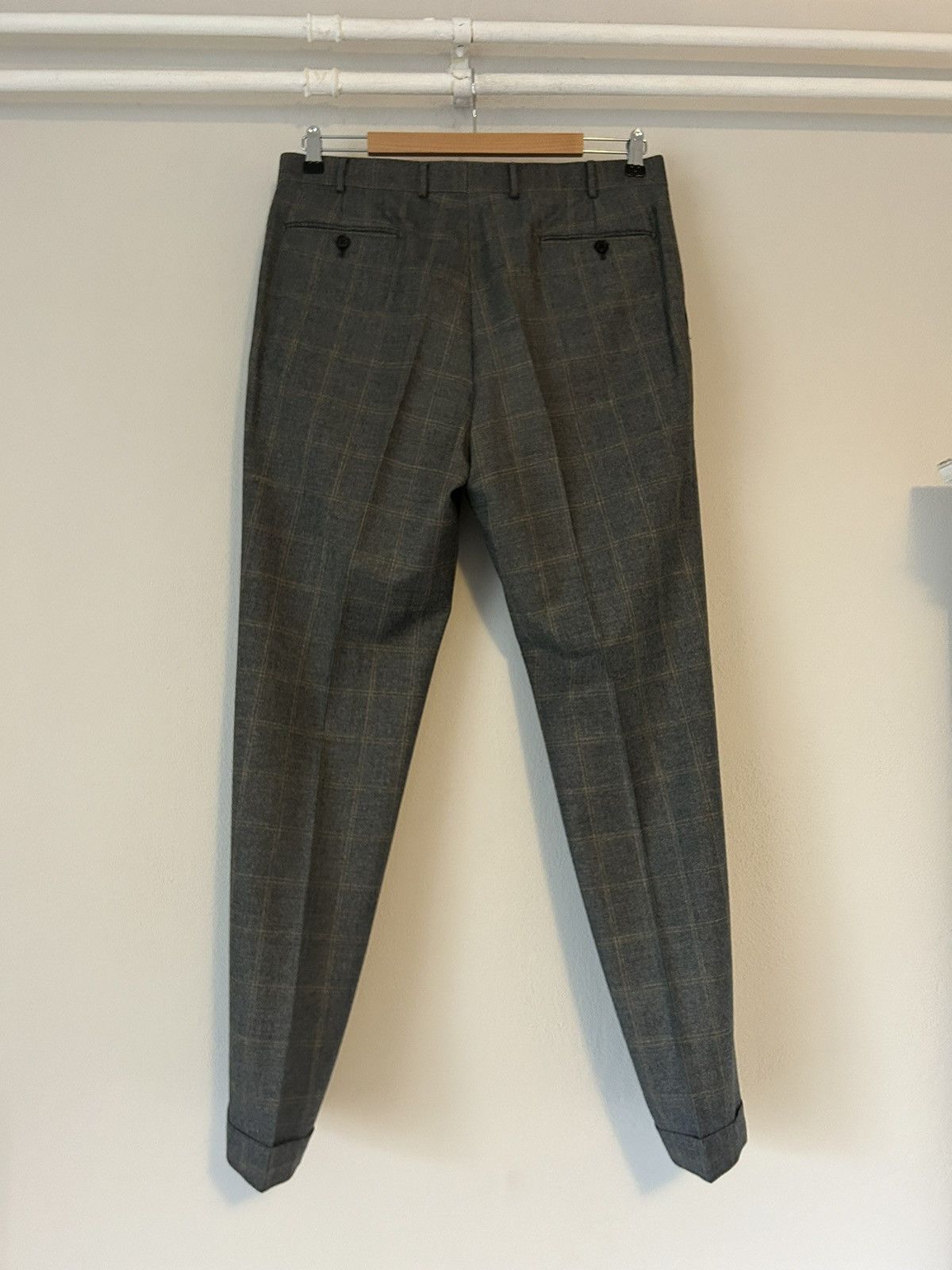 Valentino AW2008 Checkered Gray Wool Pants Size US 36 / EU 52 - 9 Thumbnail