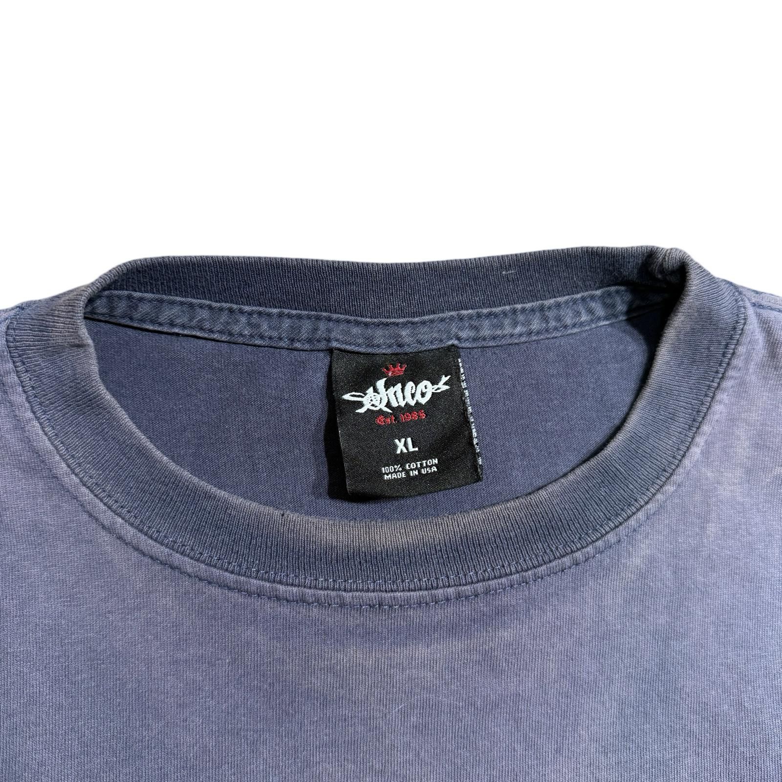 JNCO Vintage JNCO Flaming Skull Sun-faded Graphic T-Shirt Size US XL / EU 56 / 4 - 5 Thumbnail