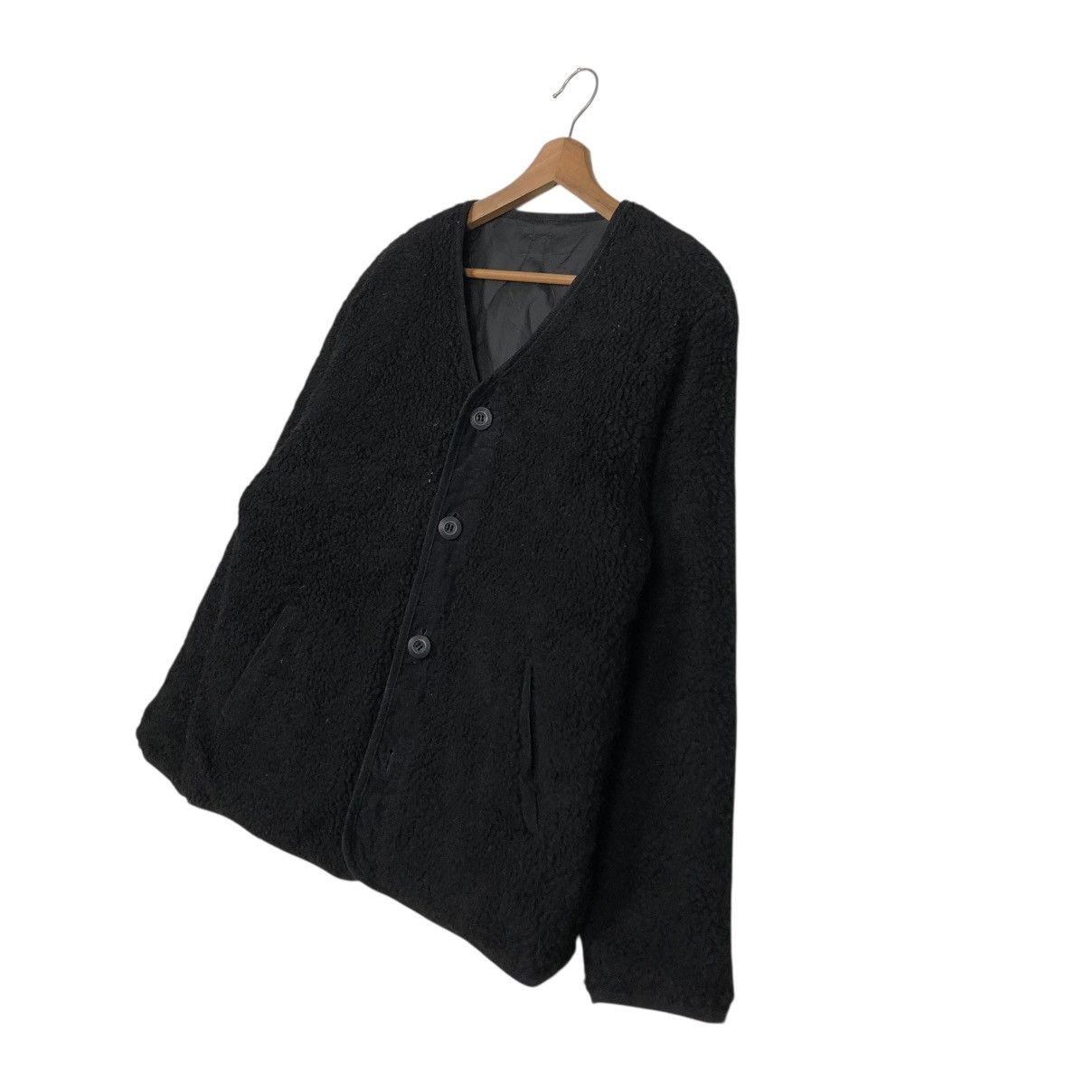 Japanese Brand 🔥RICH BLACK CROPPED QUILTED JACKET FLEECE BEAMS ISSEY MIYAKE Size US M / EU 48-50 / 2 - 4 Thumbnail