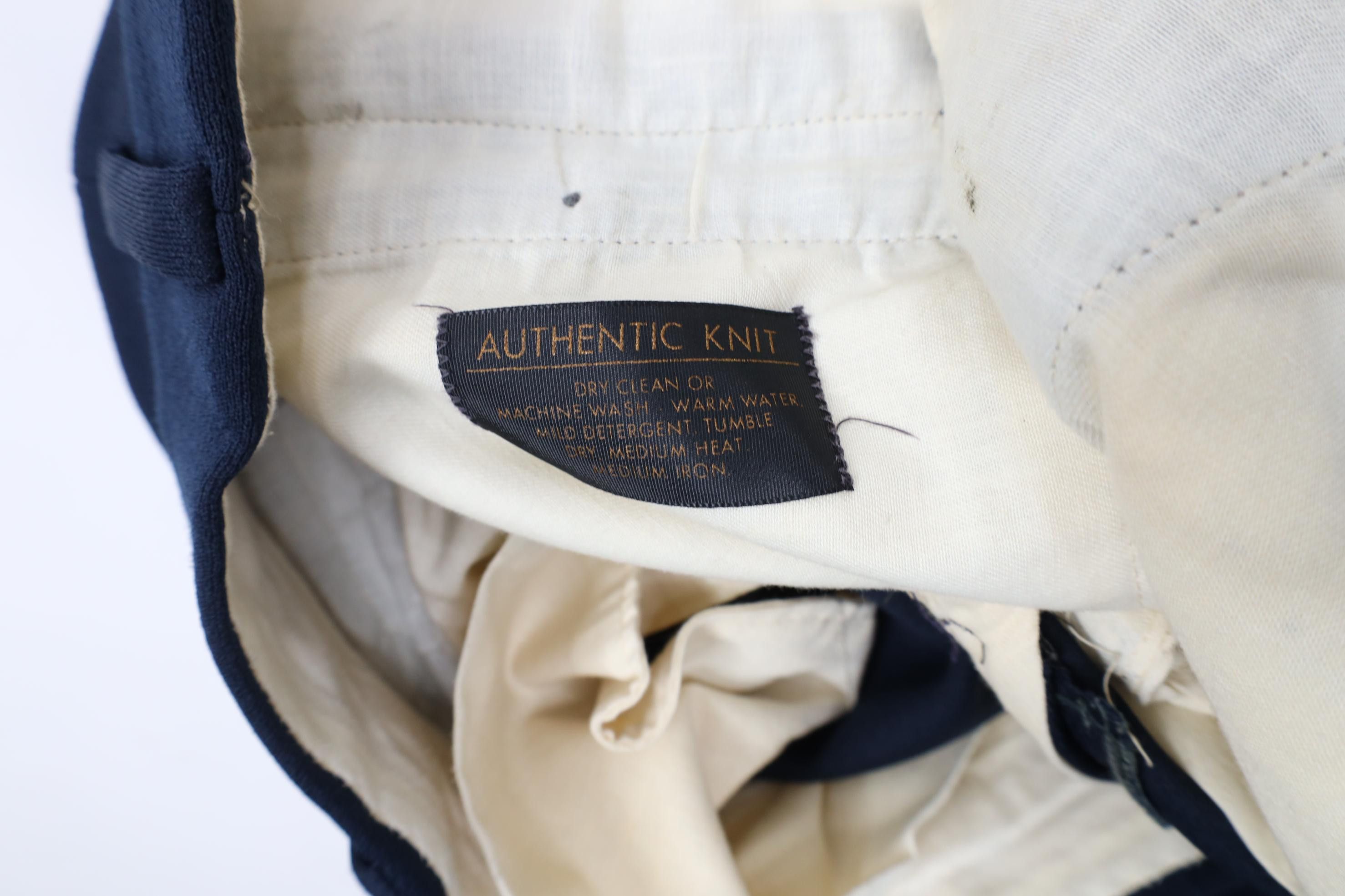 Vintage Vintage 70s Streetwear Flared Wide Leg Chino Pants Blue USA Size US 34 / EU 50 - 10 Thumbnail