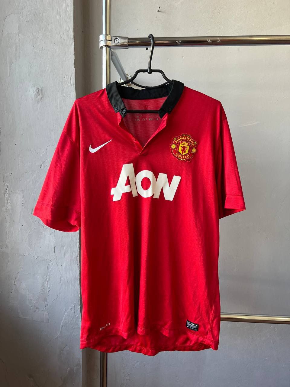 Nike 2013/14 MANCHESTER UNITED HOME SOCCER FOOTBALL JERSEY SHIRT Size US XL / EU 56 / 4 - 2 Thumbnail