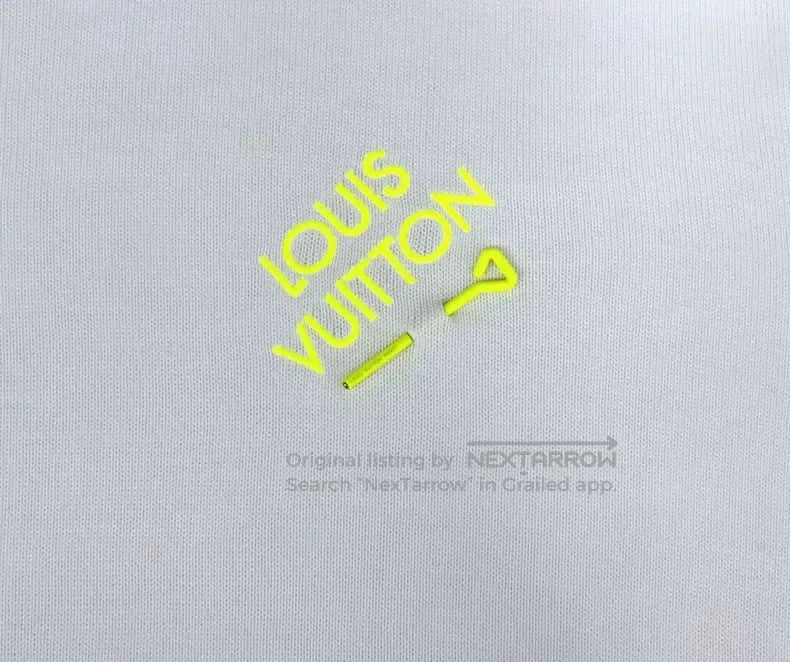 Louis Vuitton Louis Vuitton White fluorescent yellow pin embroidered mon Size US XS / EU 42 / 0 - 4 Thumbnail