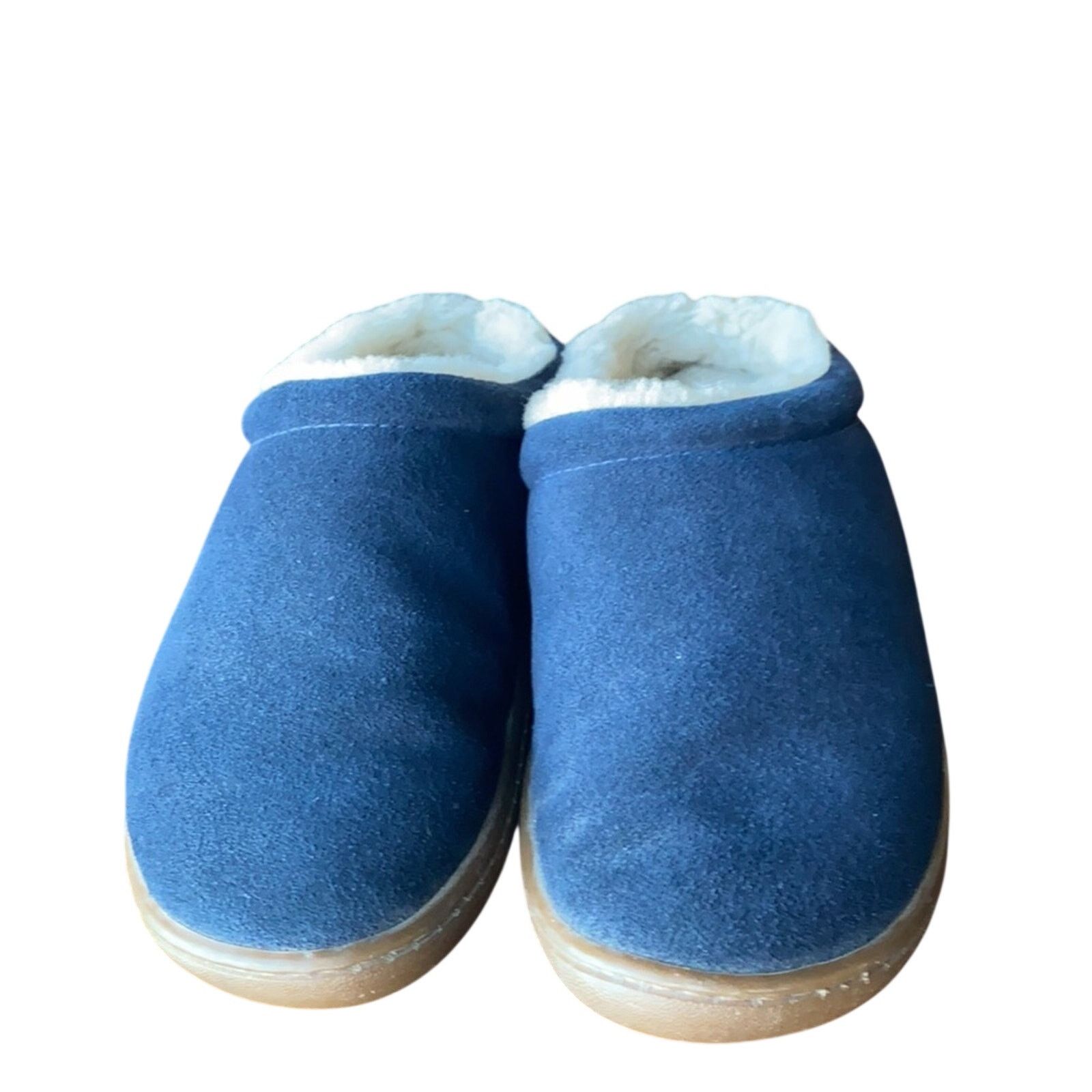 Lands' End Land’s End blue suede Sherpa lined slippers warm size 7 Size US 7 / IT 37 - 5 Thumbnail