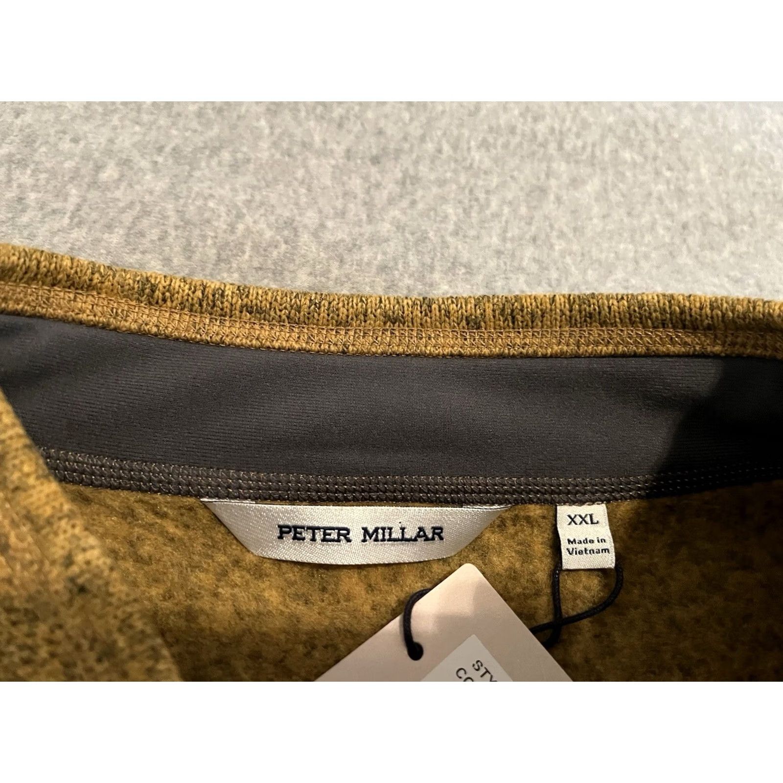 Peter Millar Peter Millar Crown Full Zip Sweater Jacket Vest Mens 2XL Yellow NWT Wool? Size US XXL / EU 58 / 5 - 4 Thumbnail