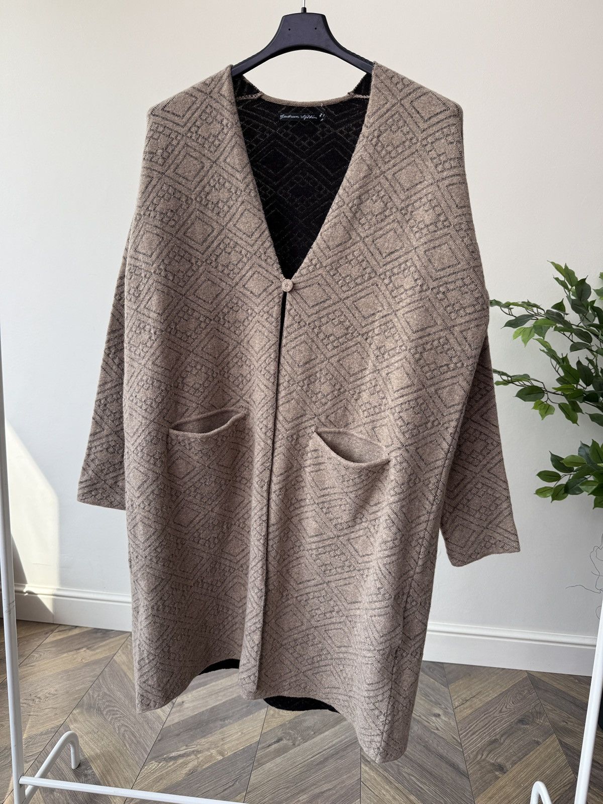 Gudrun Sjoden Vintage Gudrun Sjoden Womens Cardigan Knit Geometric Pattern Size L / US 10 / IT 46 - 3 Thumbnail