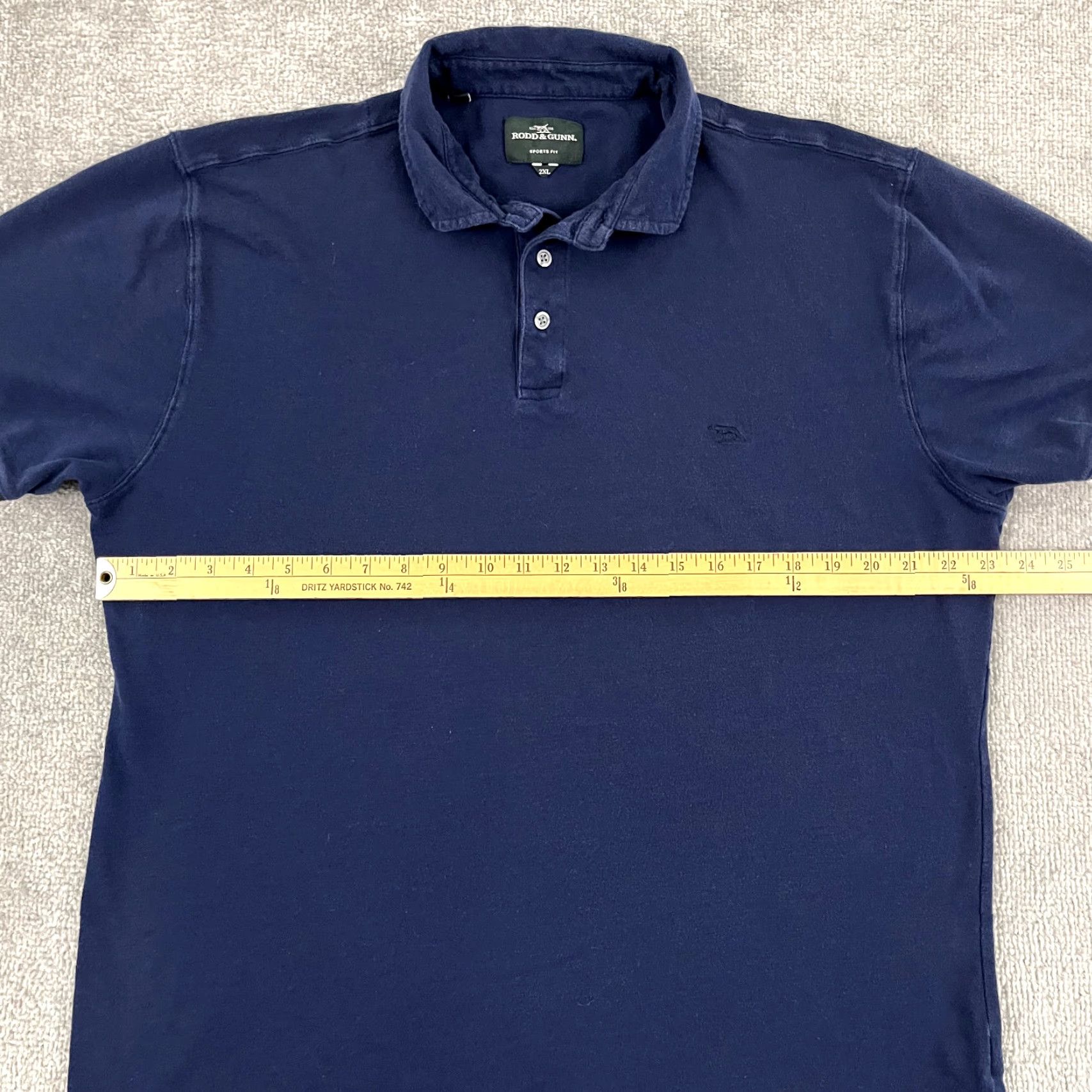 Rodd & Gunn RODD & GUNN Polo Shirt Mens 2XL XXL Sports Fit Blue Short Sleeve Preppy Casual Size US XXL / EU 58 / 5 - 5 Thumbnail